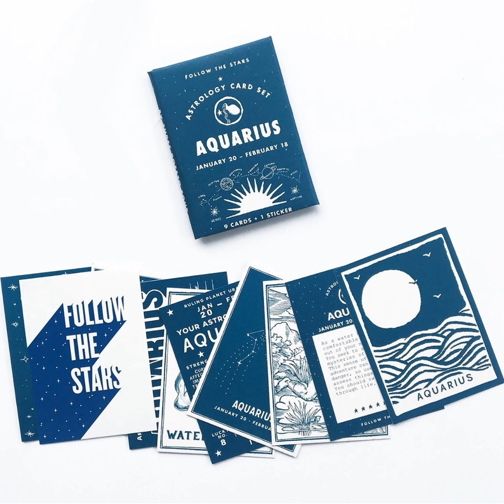 Aquarius (Jan 20 - Feb 18) Astrology Card Pack